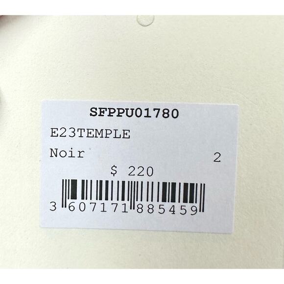 Sandro Temple Twisted Short Sleeve Sweater Black Size 2 US Medium New - Picture 5 of 5